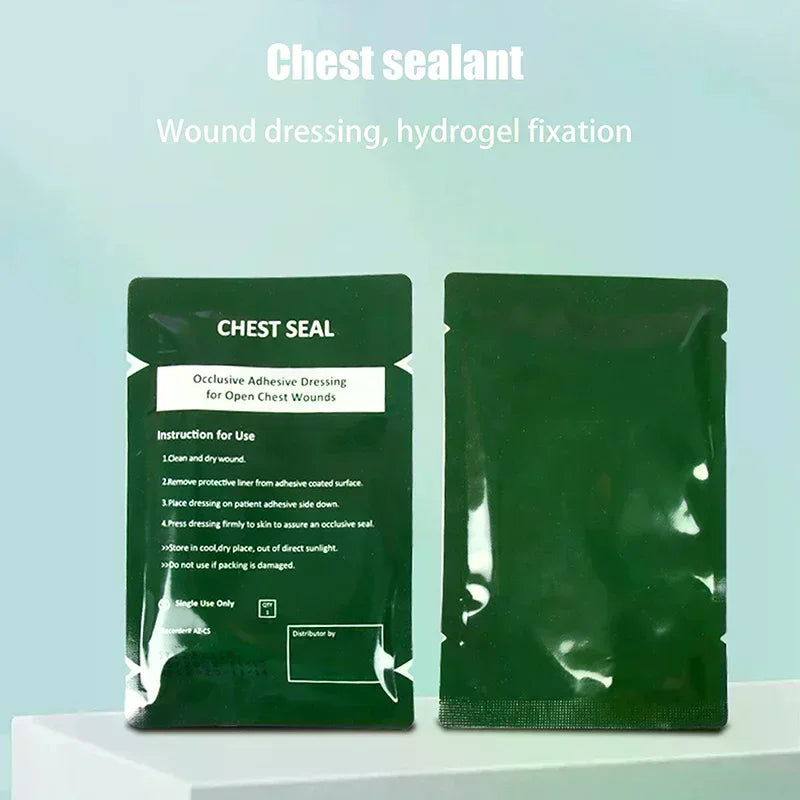 Vented Chest Seal Occlusive Dressing | Emergency Trauma Aid Occlusive Chest Dressing QXL