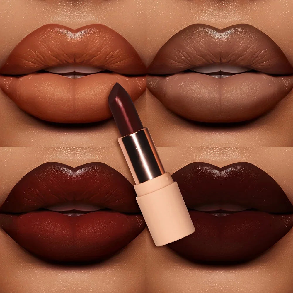 Bare Matte Silky Lipstick – Waterproof Long-Lasting Color Matte Lipstick QXL