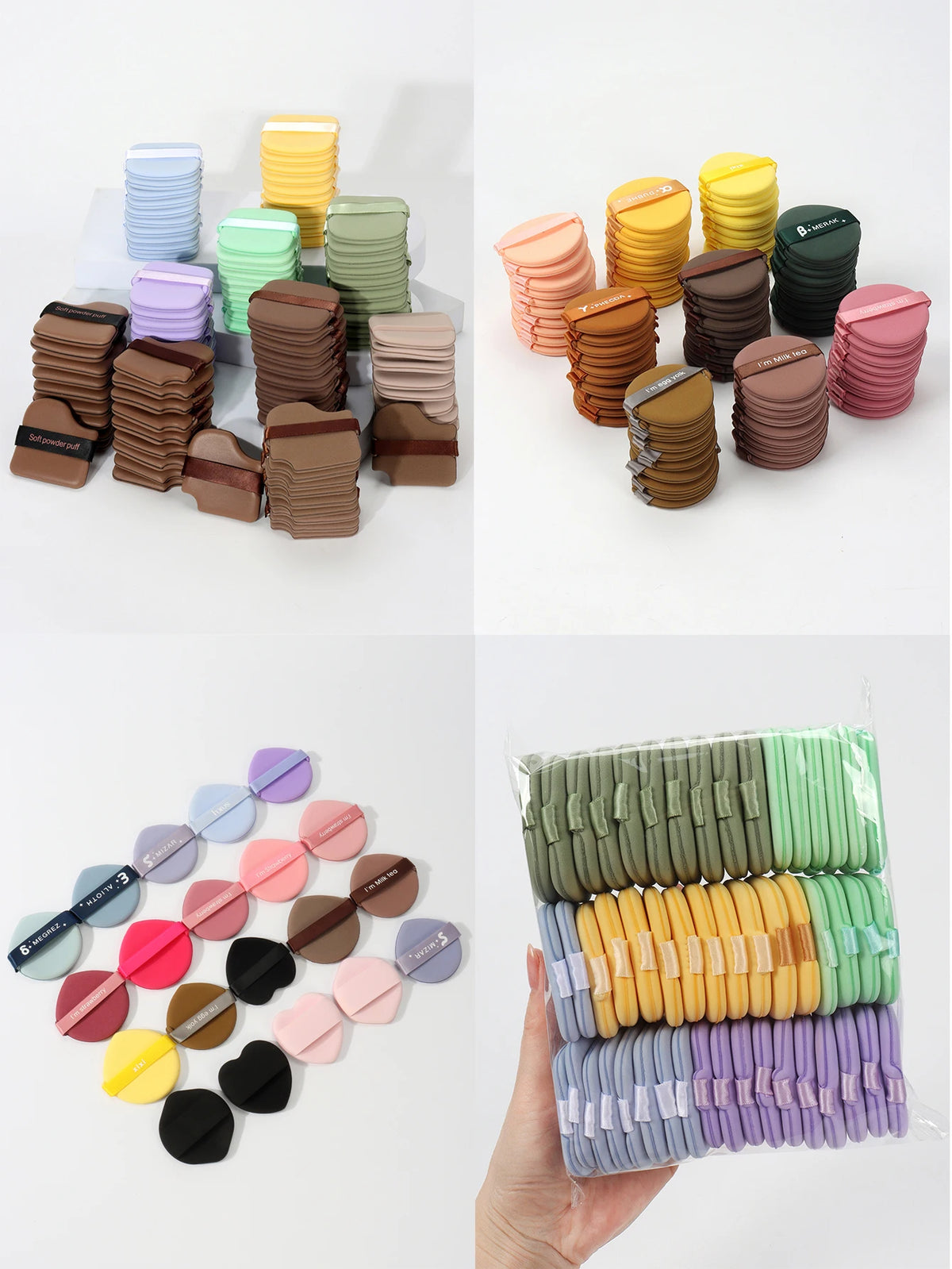 50-Pack Cushion Puffs for Setting & Applying Makeup – All Skin Makeup Cushion Puffs QXL
