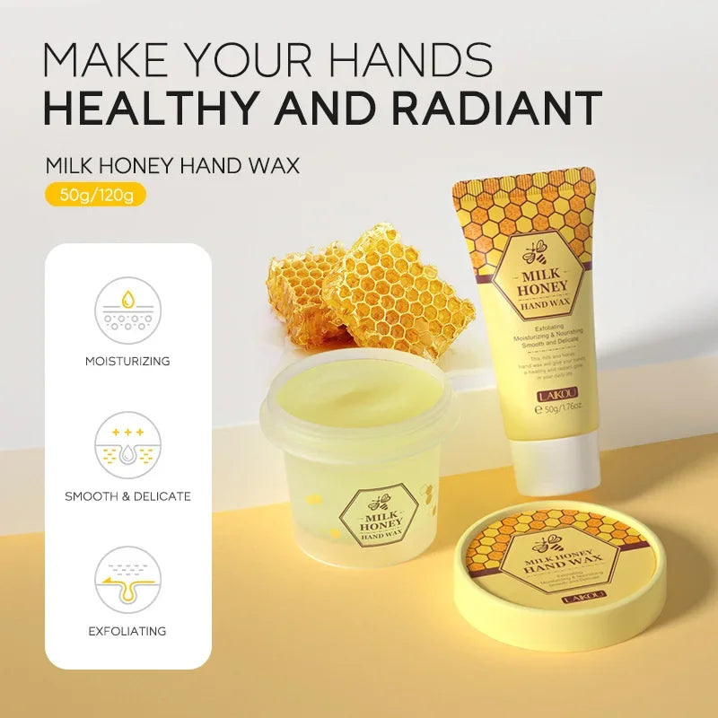 LAIKOU Cherry Blossom Honey Milk Hand Wax Mask 50g Hand Wax Mask QXL