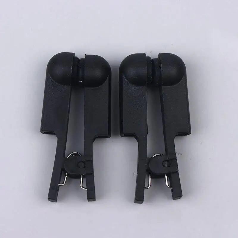 2-Pack Silicone Electrode Clip Adapters | 2.0mm Pin TENS EMS Electrode Clip Adapters QXL Black