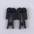 2-Pack Silicone Electrode Clip Adapters | 2.0mm Pin TENS EMS Electrode Clip Adapters QXL Black