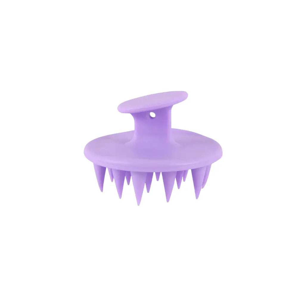 Silicone Scalp Massaging Shampoo Comb for Thick Curly Hair Scalp Massage Comb QXL purple