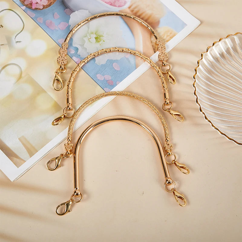 11cm Round Metal Bag Frame Handle | DIY Purse Clasp Hardware Bag Frame Handle QXL