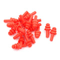 20-Pack Silicone Earplugs for Sleep, Study & Noise Reduction Silicone Earplugs QXL 0 Red