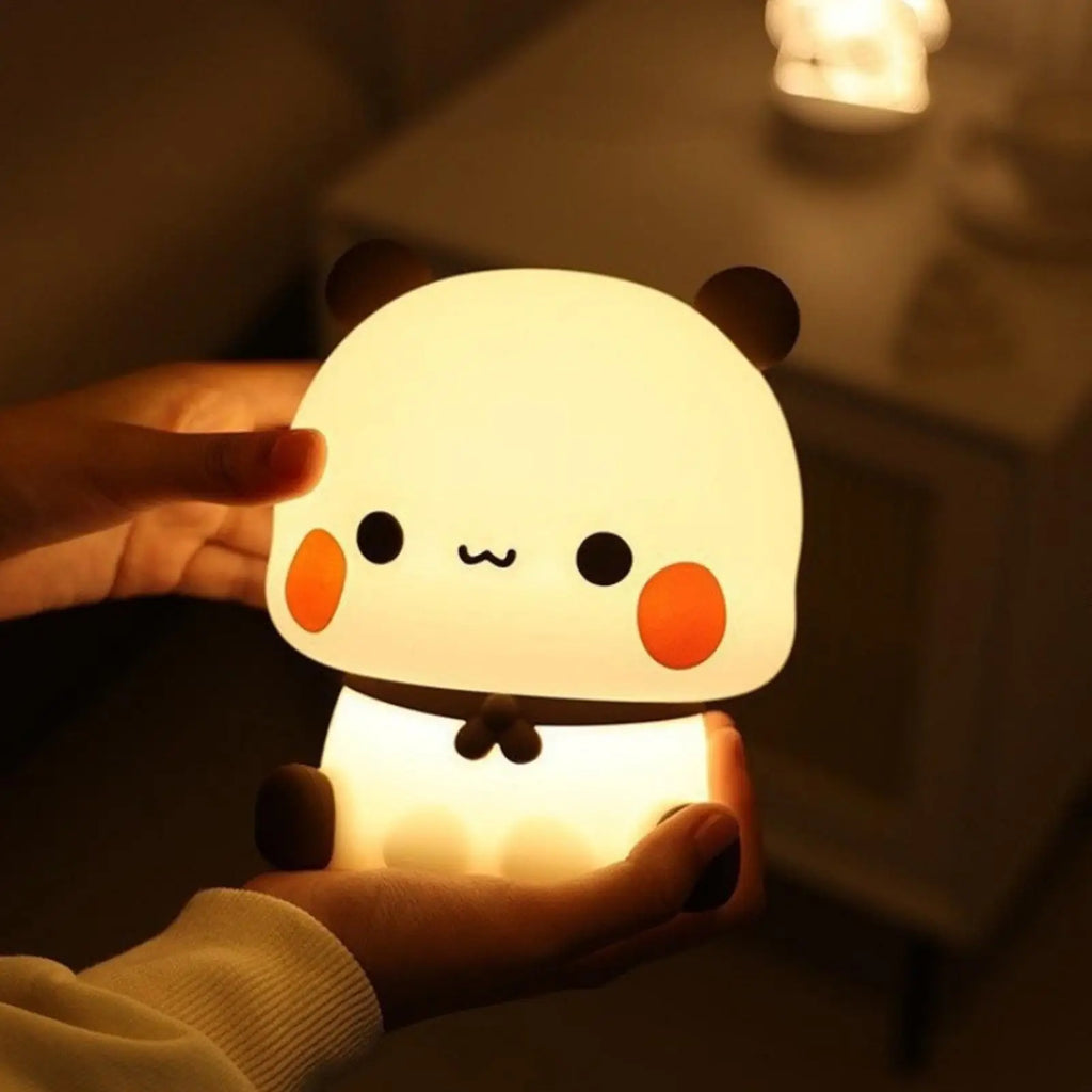 Panda LED Night Light | Silicone Touch Lamp for Nursery & Kids LED Night Light QXL