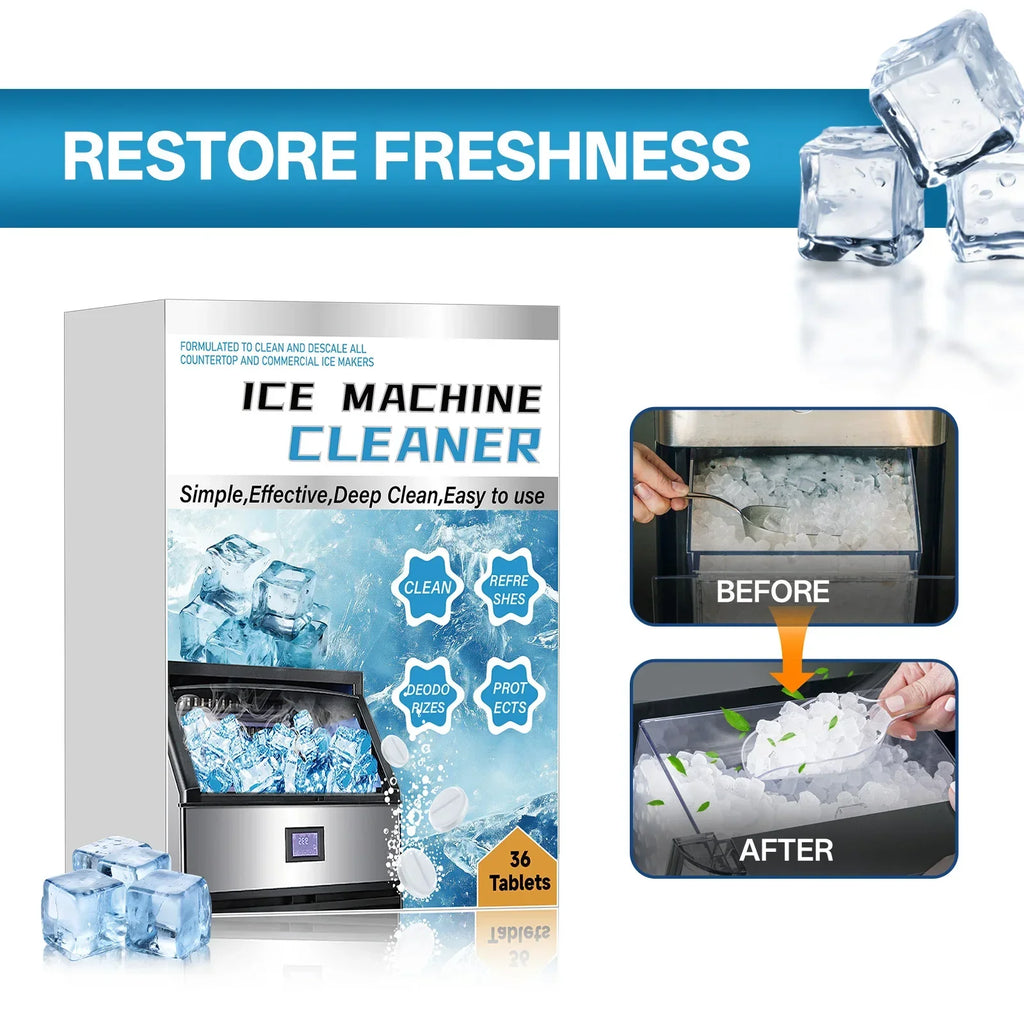 Ice Maker Cleaner & Descaler Tablets 36 Pack | Deep Clean Appliance Descaler Tablets QXL