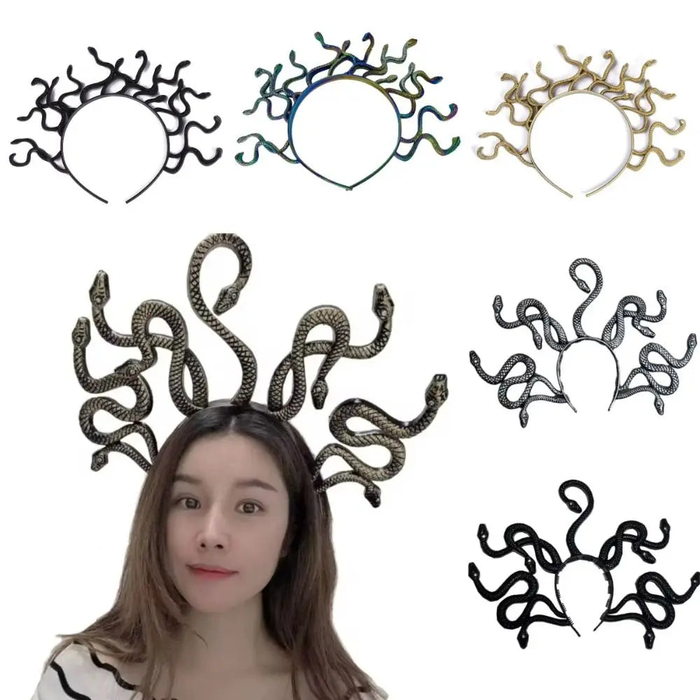 Medusa Snake Headband | Halloween Cosplay Hair Hoop Costume Headband QXL