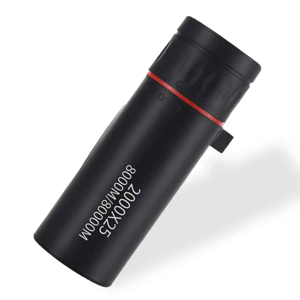 2000x25 HD Monocular Telescope | Portable Birdwatching & Camping Monocular Telescope QXL black