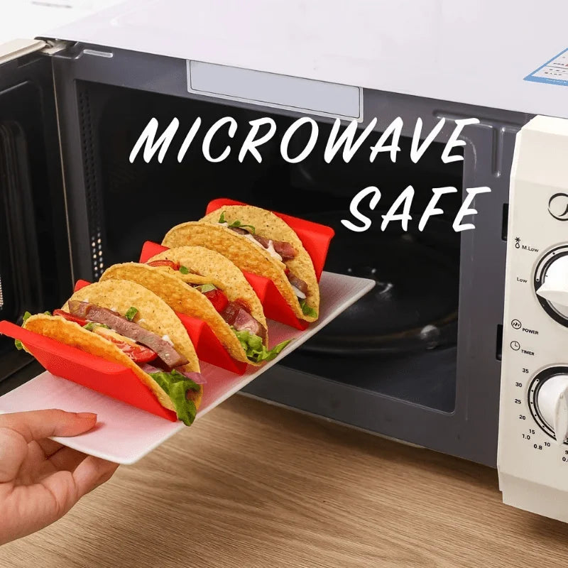 Colorful Taco Holder Stands | Dishwasher & Microwave Safe Taco Holder Stand QXL