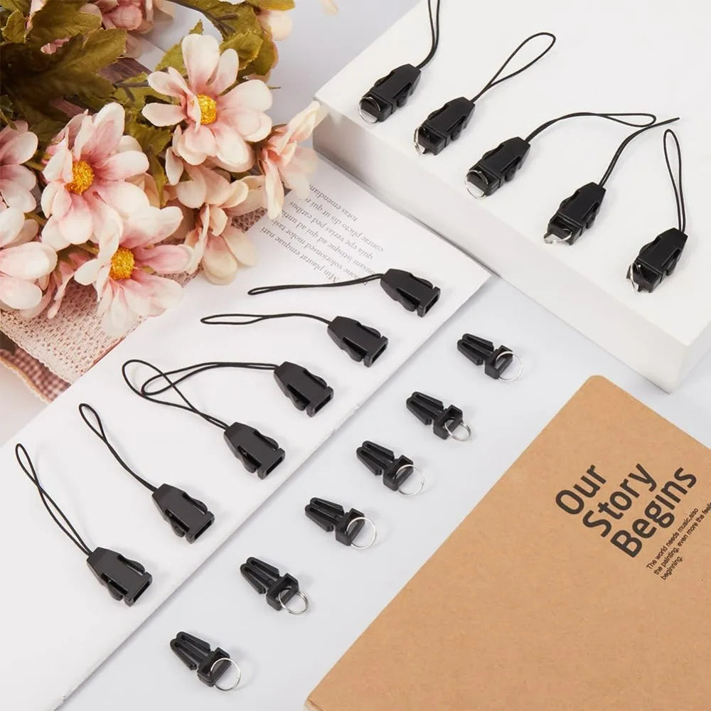 100-Pack Phone Charm Straps | Detachable Buckle & Split Ring Phone Charm Straps QXL