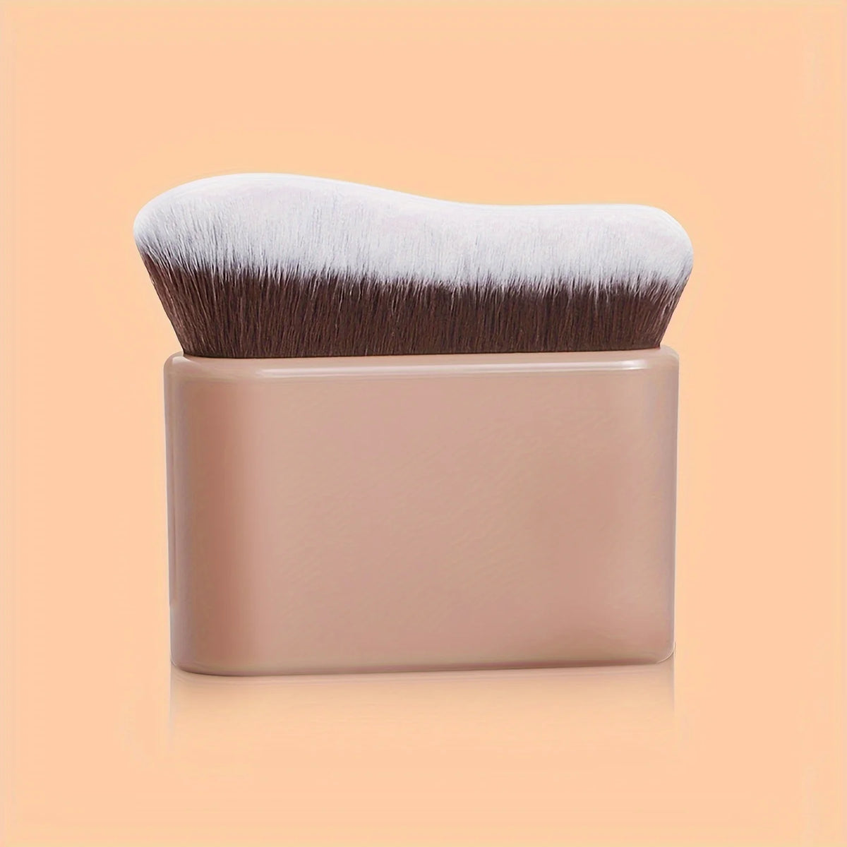 LUXEBLEND Wave Contour Makeup Brush | Foundation Blending Contour Makeup Brush QXL Brown