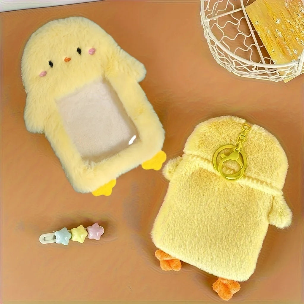 Plush Animal Card Holder | Furry ID & Bus Pass Case Bag Charm Card Holder Charm QXL