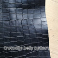 1mm Black Crocodile Grain Top-Grain Cowhide Leather Full Sheet Craft Leather Sheet QXL black 30x60cm China Mainland