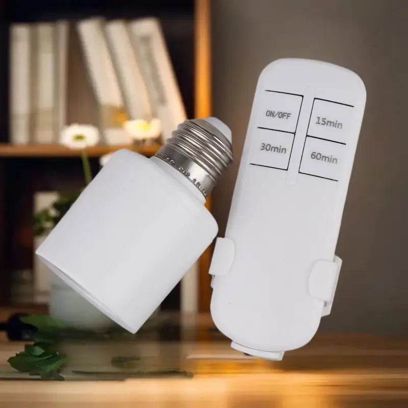 E27 Remote Control Lamp Holder with Timer Switch | 60W Remote Lamp Holder QXL