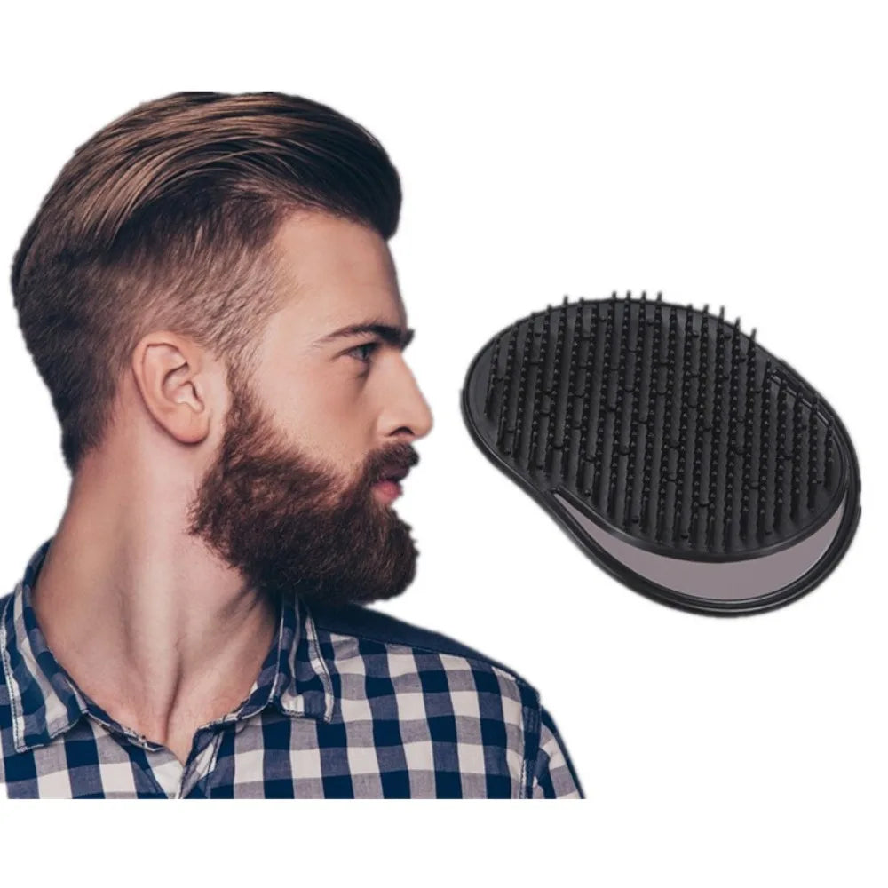 2-Pack Pocket Hair Brush & Scalp Massage Comb | Palm Grip Pocket Hair Brush QXL