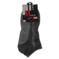 Men's Cotton Non-Slip Yoga Socks | Grip Pilates & Gym Yoga Grip Socks QXL Dark grey