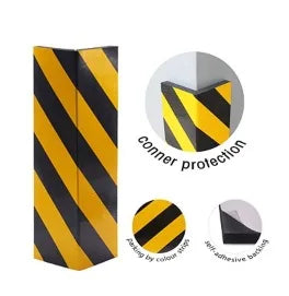 Reflective EVA Foam Garage Corner Protector | Self-Adhesive Garage Corner Guard QXL YELLOW