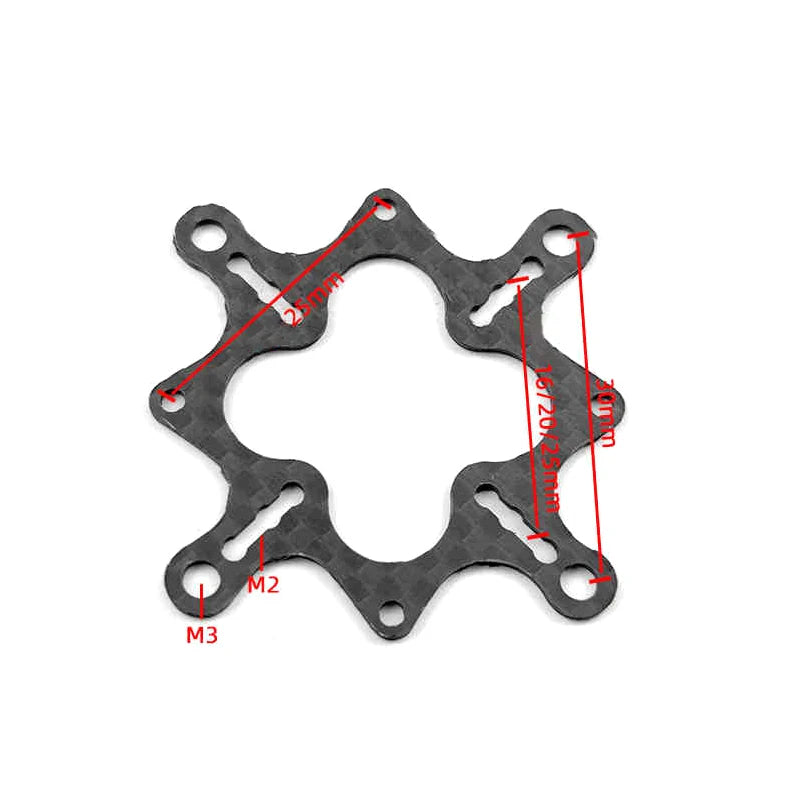 FPV Drone Carbon Fiber ESC Adapter Board 30x30 to 20x20 M2 M3 Drone Adapter Board QXL A3
