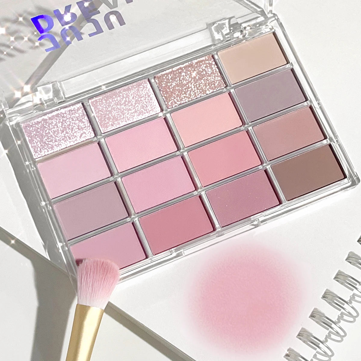 JUJU Dream 16-Color Earth Tone Eyeshadow Palette – Matte & Shimmer Eyeshadow Palette QXL 01