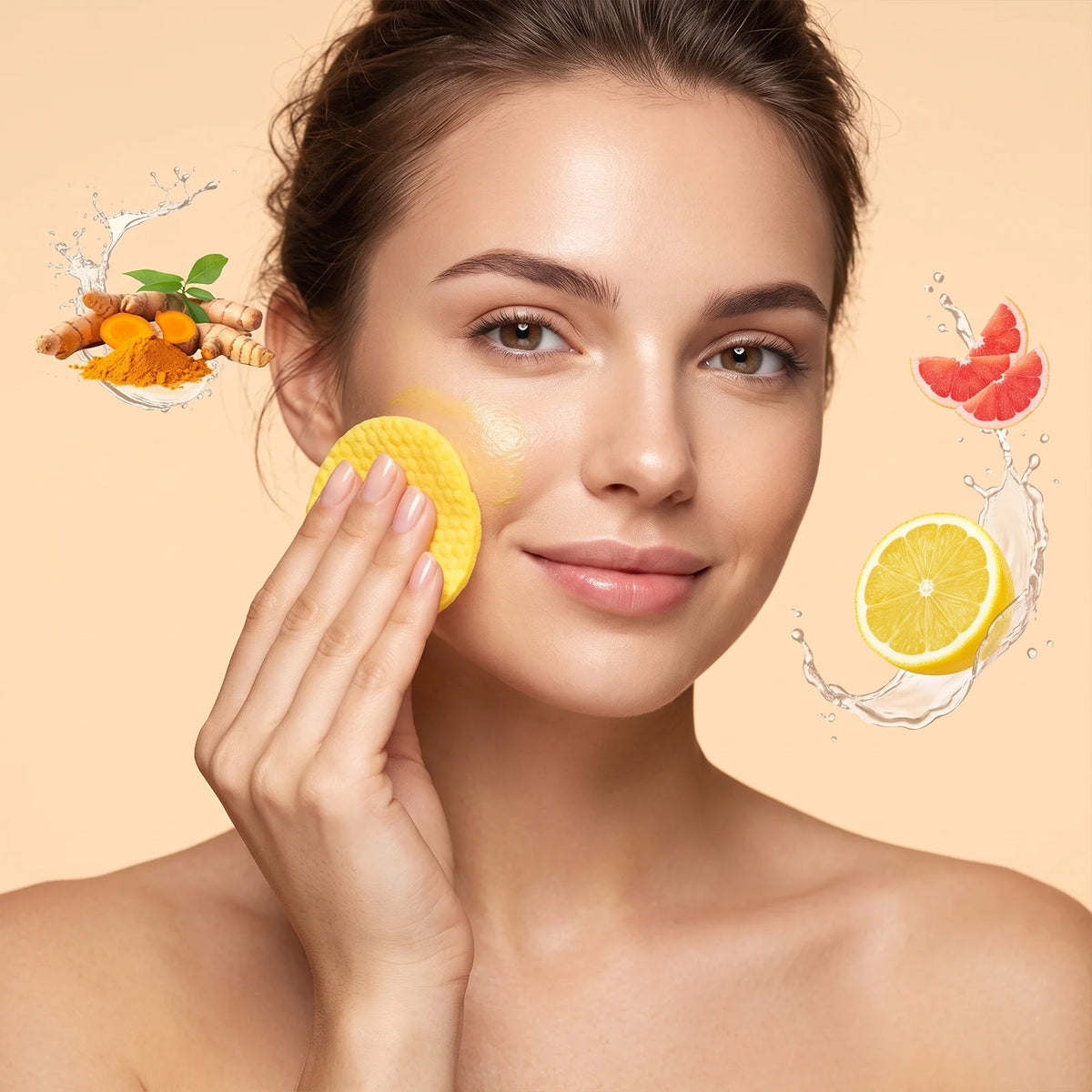 20-Pack Turmeric Cleansing Pads | Brighten & Hydrate Skin Facial Cleansing Pads QXL