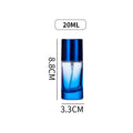 Colorful Glass Perfume Atomizer | Refillable Mist Spray 20/30ml Perfume Atomizer Bottle QXL Blue 20ml Glass