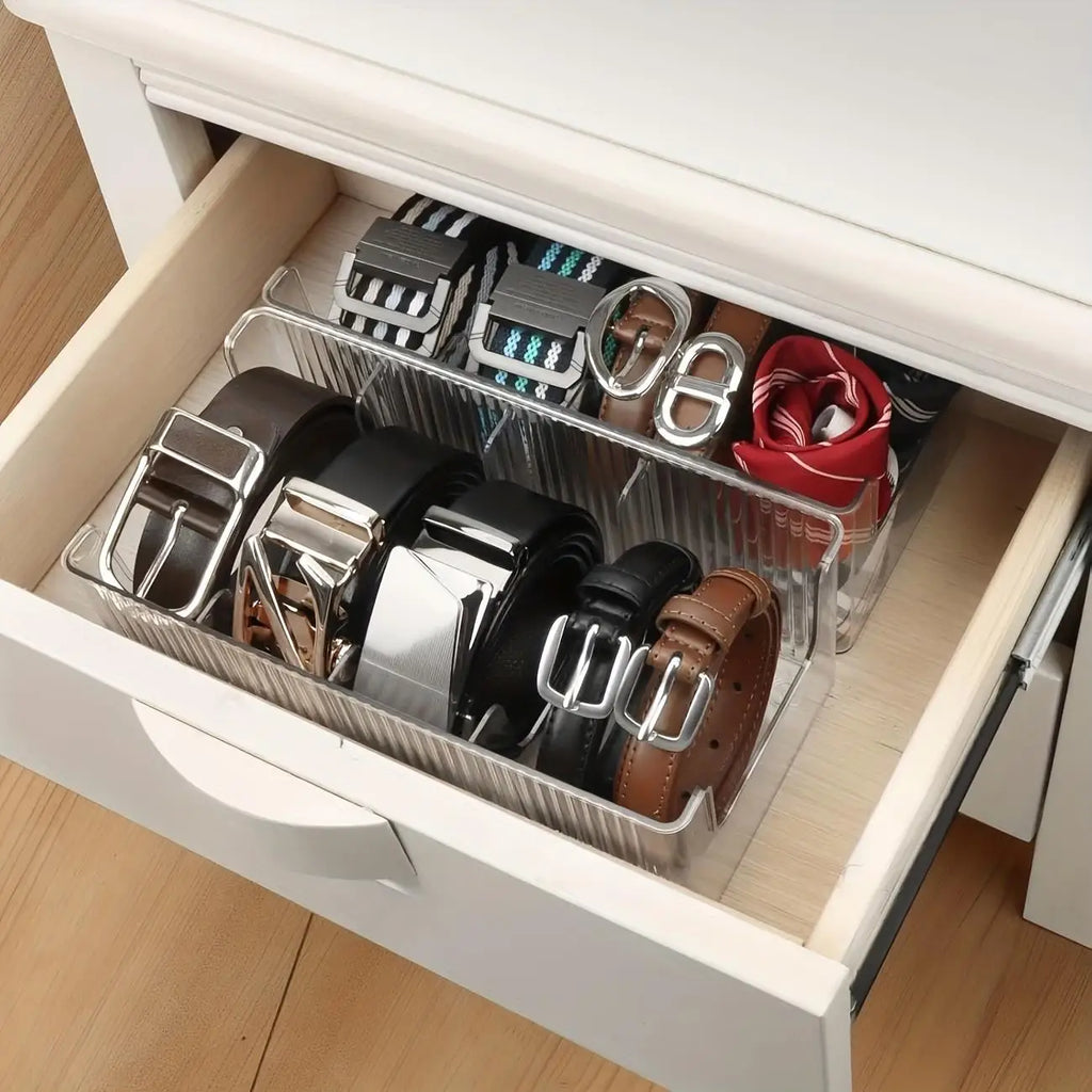 Large Acrylic Belt & Accessories Organizer | Closet Storage Acrylic Closet Organizer QXL