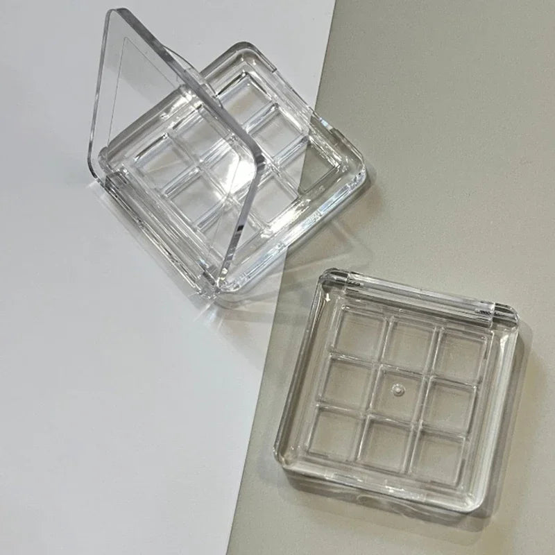 9-Grid Empty Eyeshadow Palette Case | DIY Makeup Storage Eyeshadow Palette Case QXL