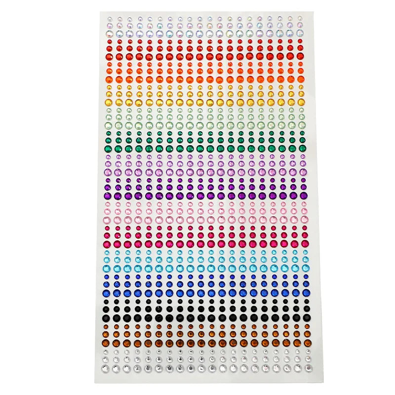 900-Pc Rainbow Face Gems & Rhinestones | Festival Jewels Face Gems & Rhinestones QXL 1 pcs