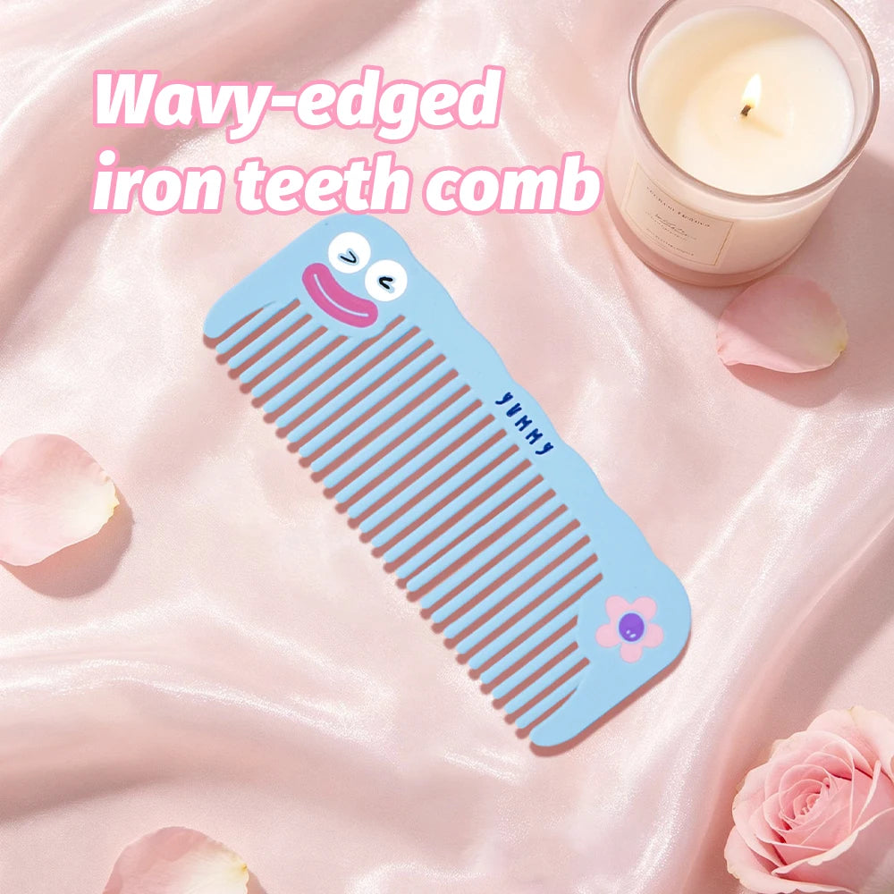 Cartoon Cat Wide Tooth Comb | Anti-Static Wig & Curly Hair Wide Tooth Hair Comb QXL