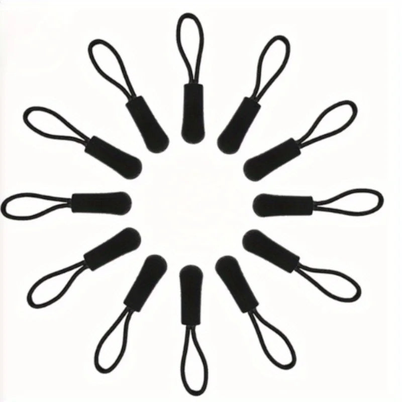 Black Replacement Zipper Pulls & Cord Extenders | Bags & Jackets Zipper Pull Extender QXL