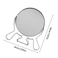 Dual-Sided Rotating Desktop Makeup Mirror | Metal Frame Desktop Makeup Mirror QXL 18X16X1.5CM
