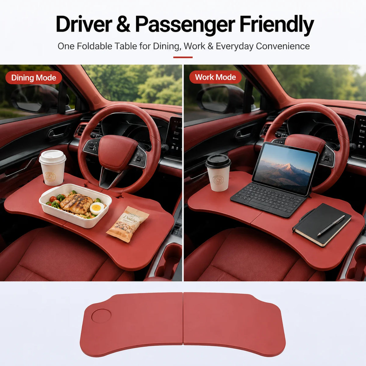 Foldable Car Tray Table | Dining & Laptop Desk for Tesla Car Tray Table QXL