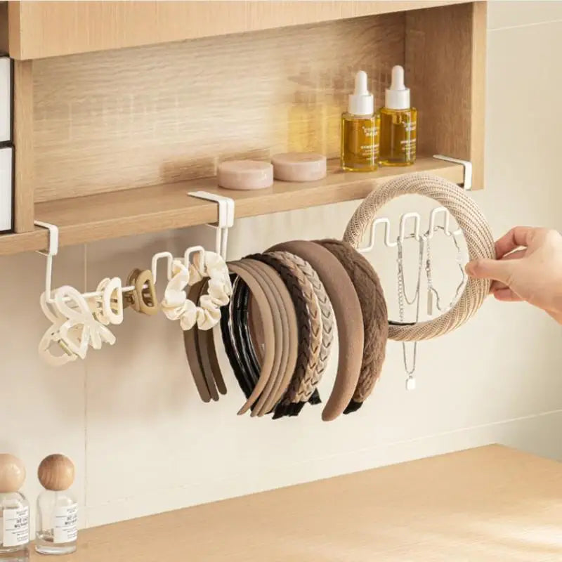 Over-Cabinet Hanging Storage Rack | No-Drill Bathroom Organizer Cabinet Hanging Organizer QXL