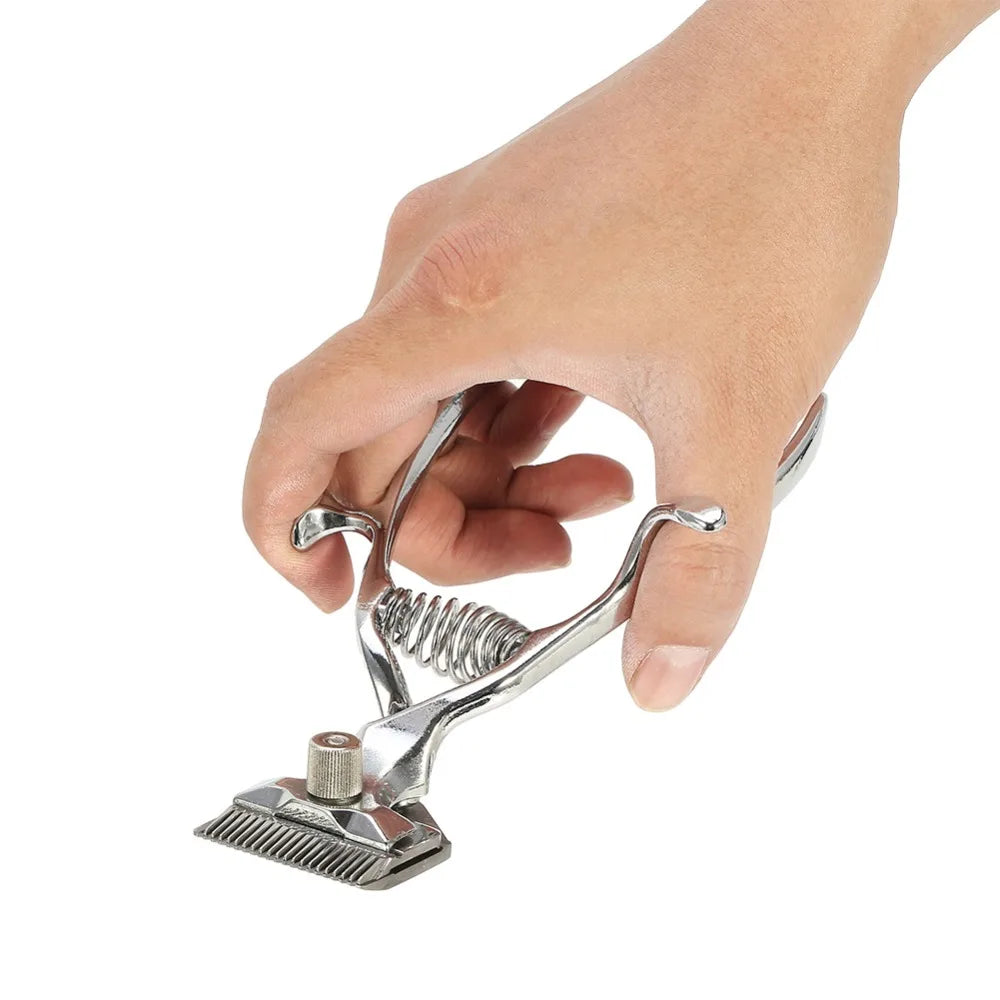 Manual Hand Push Hair Clipper | Quiet Carbon Steel Barber Tool Manual Hair Clipper QXL