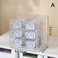 Multi-Grid Contact Lens Storage Box | 6/9/12 Grids Organizer Contact Lens Organizer QXL A