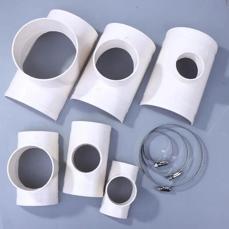 PVC Open Tee Pipe Connector | Drain Adapter & Repair Fitting PVC Pipe Fitting QXL