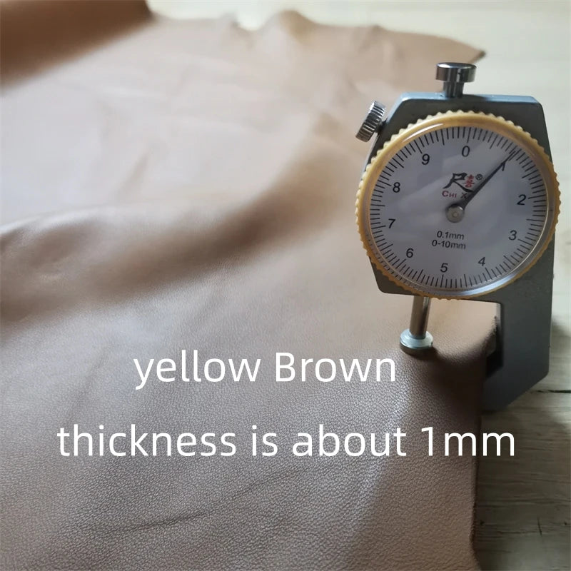 1mm Brown Sheepskin Leather Fabric | Whole Hide DIY Crafts Genuine Leather Hide QXL