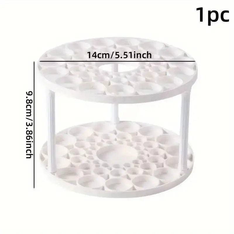 White Makeup Brush Organizer & Drying Rack – Detachable Makeup Brush Organizer QXL