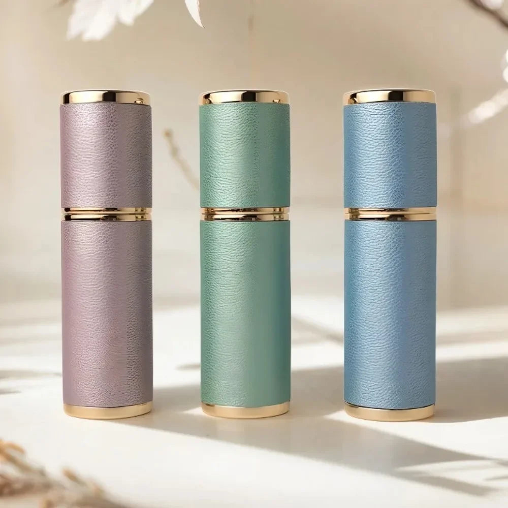 6ml Leather Refillable Perfume Atomizer | Mini Travel Spray Bottle Perfume Atomizer QXL