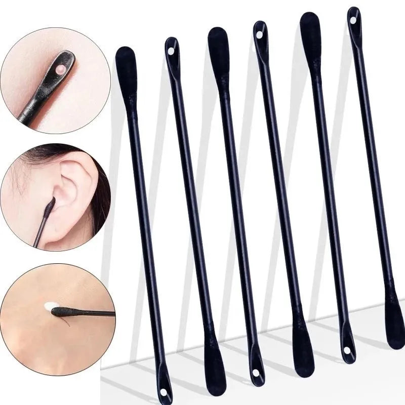 Spiral Double-Headed Disposable Cotton Swabs 50/100-Pack Disposable Cotton Swabs QXL