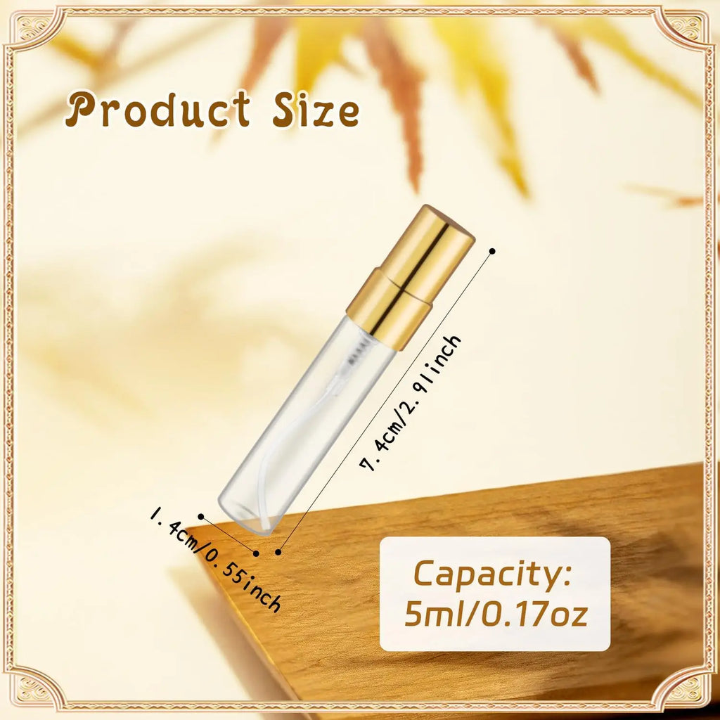 20-Pack Refillable Mini Glass Perfume Spray Bottles – 0.17oz Perfume Spray Bottle QXL