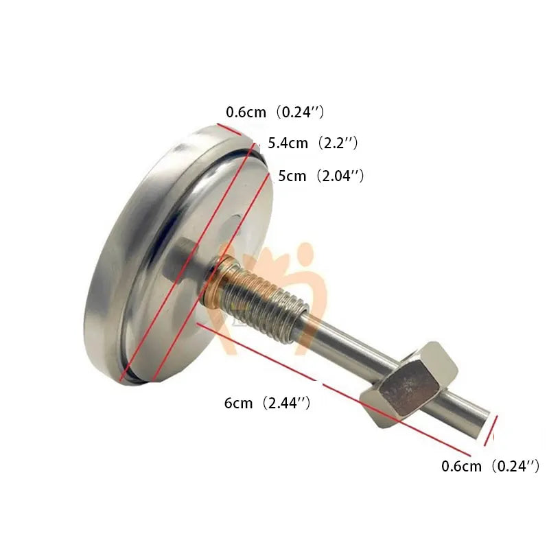 Long Stem Stainless Steel Dial Thermometer 0–120°C Kitchen Dial Thermometer QXL