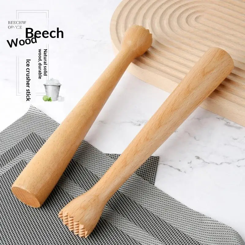 Wooden Cocktail Muddler – Beech Wood Bar Tool for Mojitos Cocktail Muddler QXL Default Title