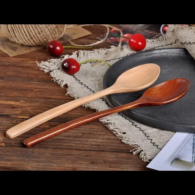 Wooden Spoon Set – Soup, Tea, Coffee & Honey Spoons Wooden Kitchen Spoons QXL