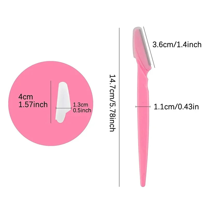 100-Pack Eyebrow Razor Trimmer | Portable Face Shaper for Women Eyebrow Razor Trimmer QXL