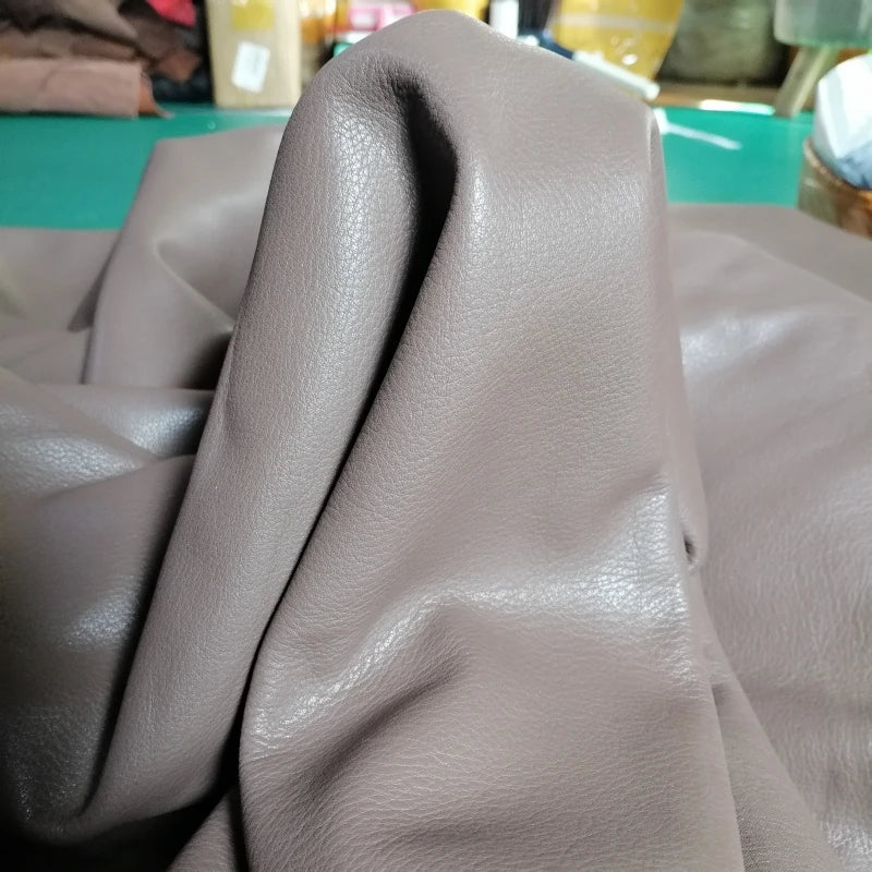 Top-Grain Cowhide Leather Sheet 1.3–1.5mm Brown DIY Fabric Leather Craft Fabric QXL