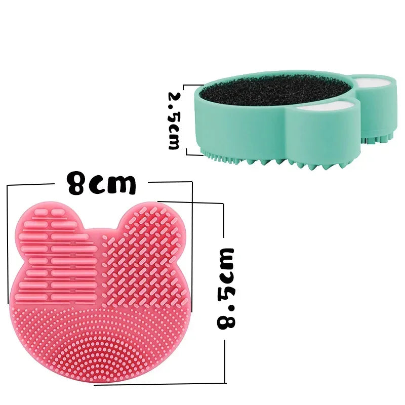 2-in-1 Silicone Makeup Brush Cleaner & Dry Powder Remover Makeup Brush Cleaner QXL
