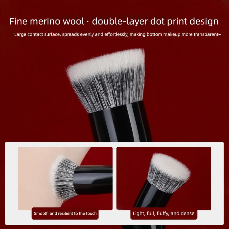 Flat Foundation Brush | Soft Wool Fiber Seamless Makeup Foundation Brush QXL