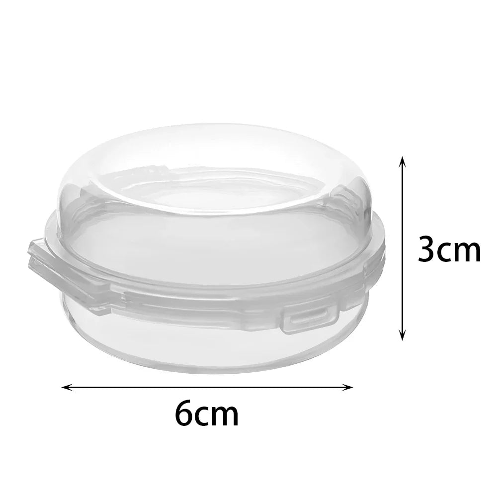 Transparent Double-Layer Powder Puff Storage Box – 20 Pack Puff Storage Box QXL